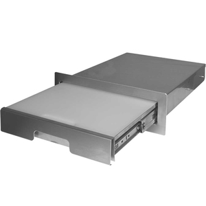 Cal Flame 15-3/8 in. Stainless Steel Pull Out Cutting Board for Outdoor Grill Island