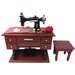 The Queen's Treasures 1930 Style Sewing Machine Set & Stool for 18 Inch Dolls & American Girl®