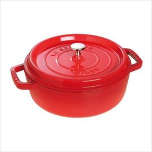 4Qt. Shallow Round Cocotte Cherry