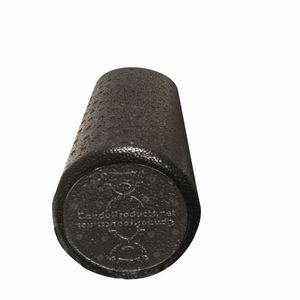 Cando High-density black foam roller, 6" x 12"