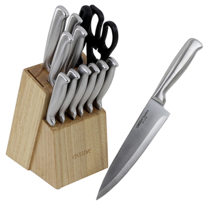 14pc Stainless Steel Knife Block Set