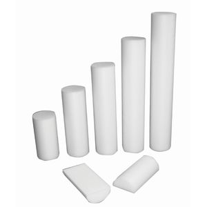 Cando Foam Roller - White PE foam - 4" x 36" - Round