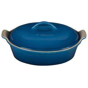Heritage 2.5Qt Stoneware Covered Oval Casserole Marseille