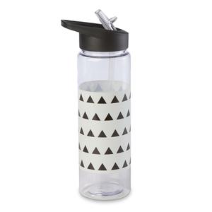 Plastic Sports Bottle - Triangles