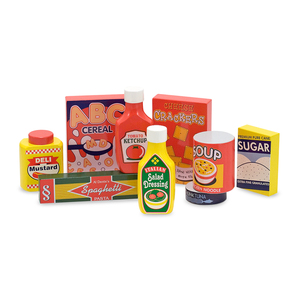 Melissa & Doug Wooden Pantry Products Set