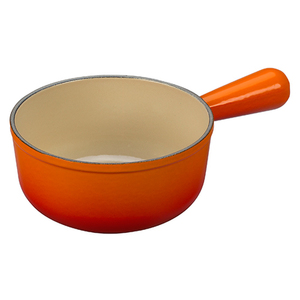 Enameled Cast Iron 1-1/8 Qt. Open Sauce Pot Flame