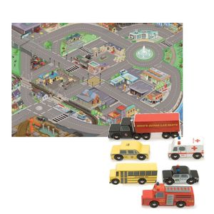 Le Toy Van Play Mat & Car Set
