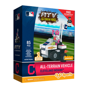 OYO Sports MLB All-Terrain Vehicle with Super Fan Cleveland Indiants Building Set