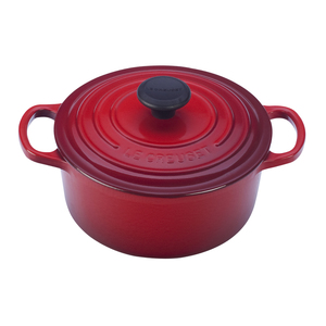Signature Enamel 3.5 Qt Cast Iron Round French Oven Cherry