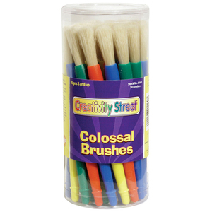 Pacon Colossal Brushes 30St Plastc Handle