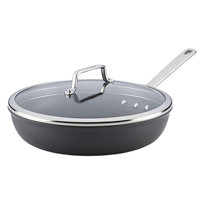 12.5" Authority Hard Anodized Deep Skillet w/ Lid