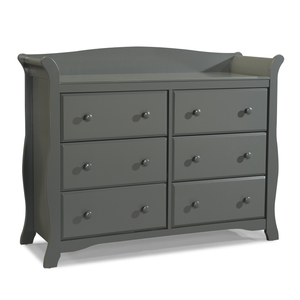Storkcraft Gray Avalon 6 Drawer Children's Dresser