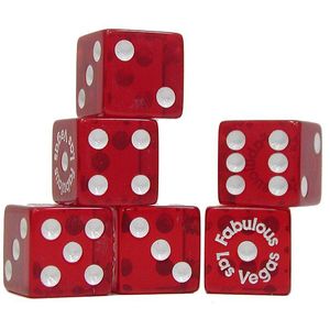 Trademark Global Fabulous Las Vegas Dice...Quantity 25 Pack