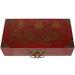 Oriental Furniture Red Lacquer Chess Set Box
