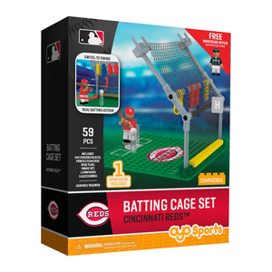 OYO Sports MLB Batting Cage Cincinnati Reds Building Block Set