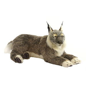 hansa Laying Lynx 27.5 Inch Plush