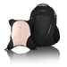 Obersee Oslo Diaper Bag Backpack with Detachable Cooler, Black/ Bubble Gum