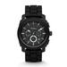 Mens Machine Chronograph Black Silicone Watch