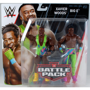 WWE Big E & Xavier Woods (New Day) - Battle Packs 51 Toy Wrestling Action Figures