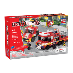 Brictek Fire Engine and with Road Car